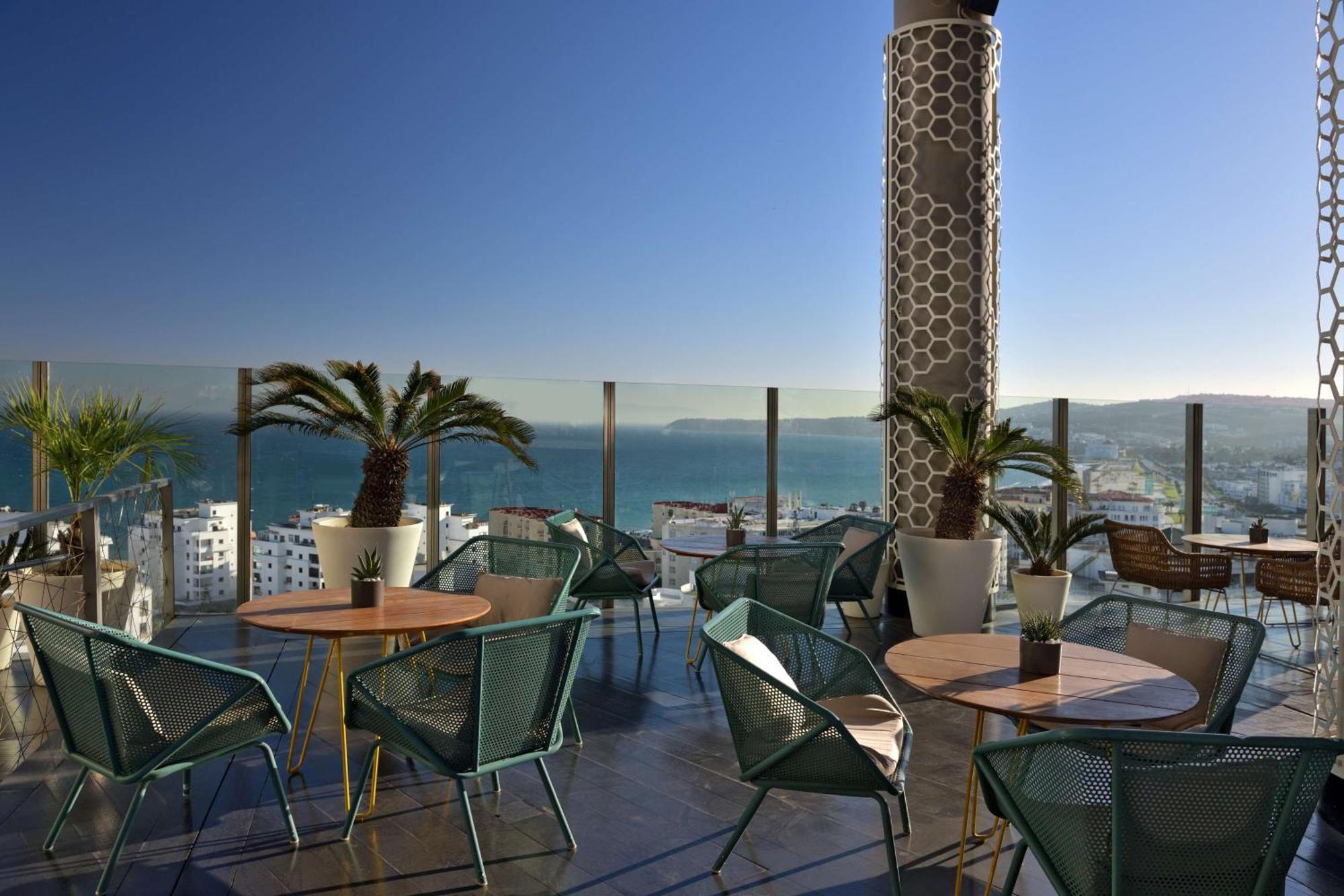 Hilton Tanger City Center Exterior foto View from the rooftop